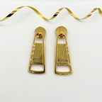 Vintage Moschino Oversized Zip Fastening Earrings