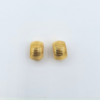 Vintage Christian Dior Domed Half-Round Clip Earrings – view 2