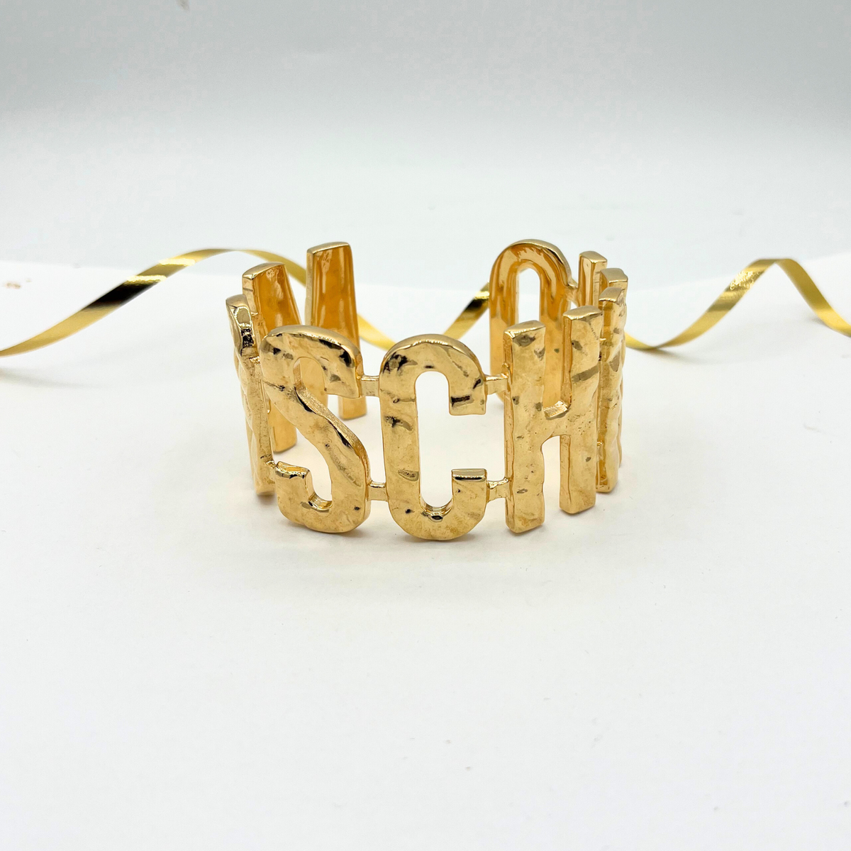 Vintage Moschino Runway Statement Cuff Bracelet – view 2