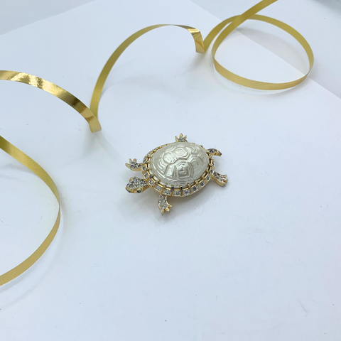 Nettie Rosenstein Turtle Brooch