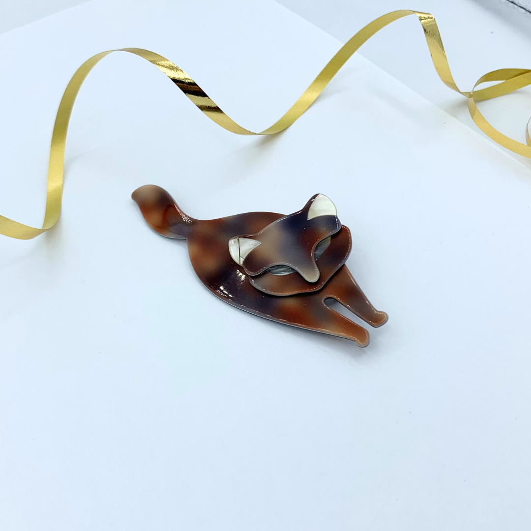 Vintage Cat Brooch Lea Stein – view 2