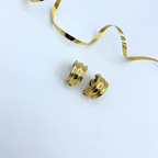 Vintage Christian Dior Pleated Clip Earrings – view 2