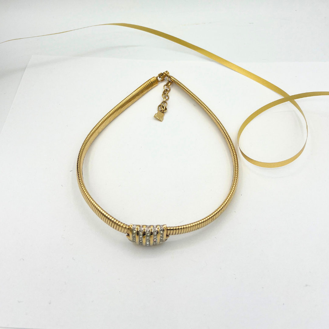 Vintage Lanvin Crystal Necklace – view 2