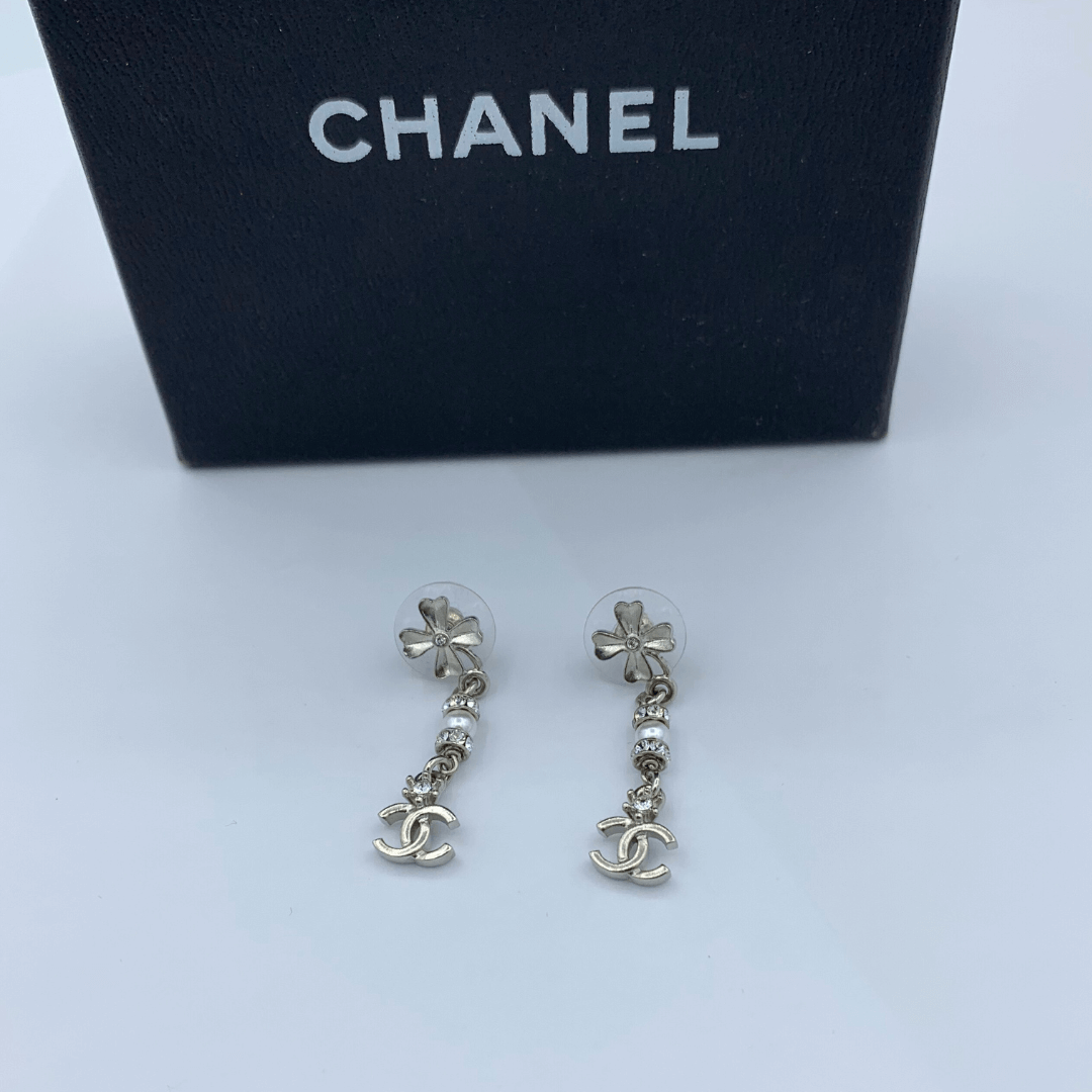 Vintage Chanel Crystal Earrings – view 2