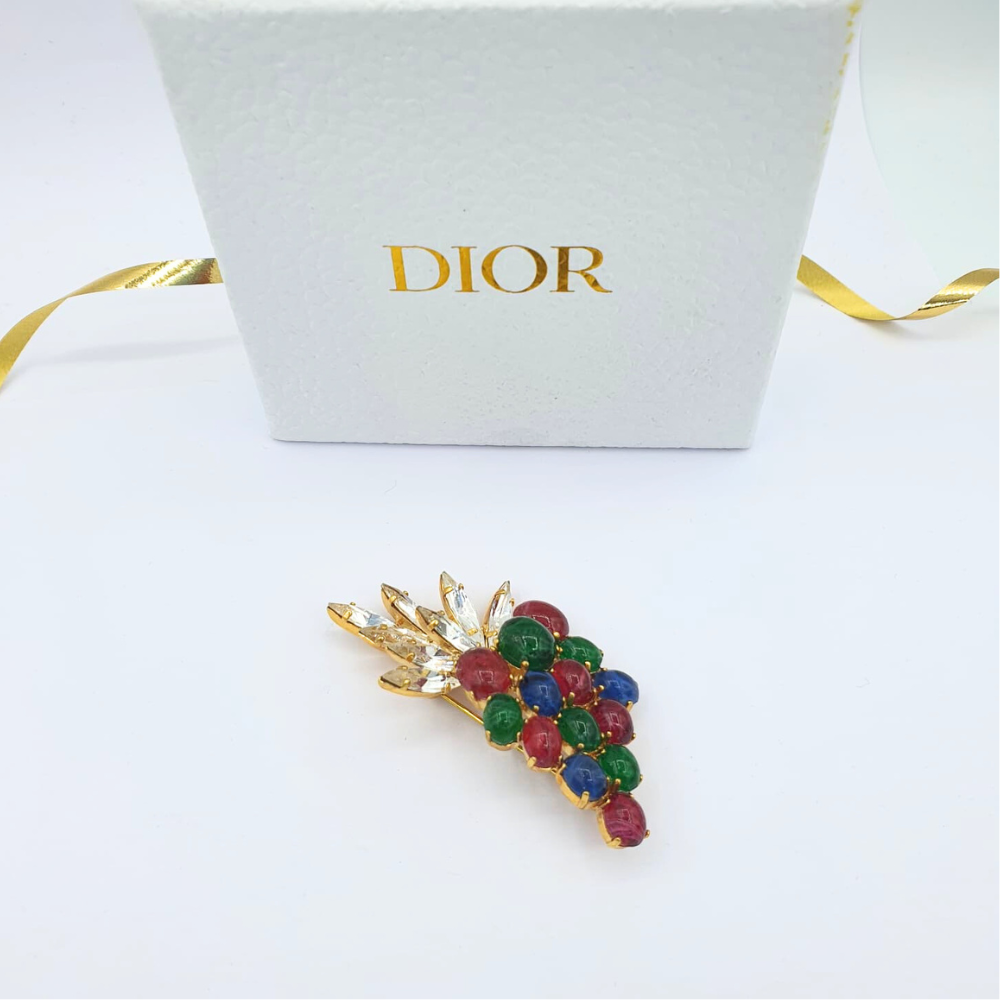 Vintage Christian Dior Brooch "Fruit de Luxe" – ca. 1950s – view 3