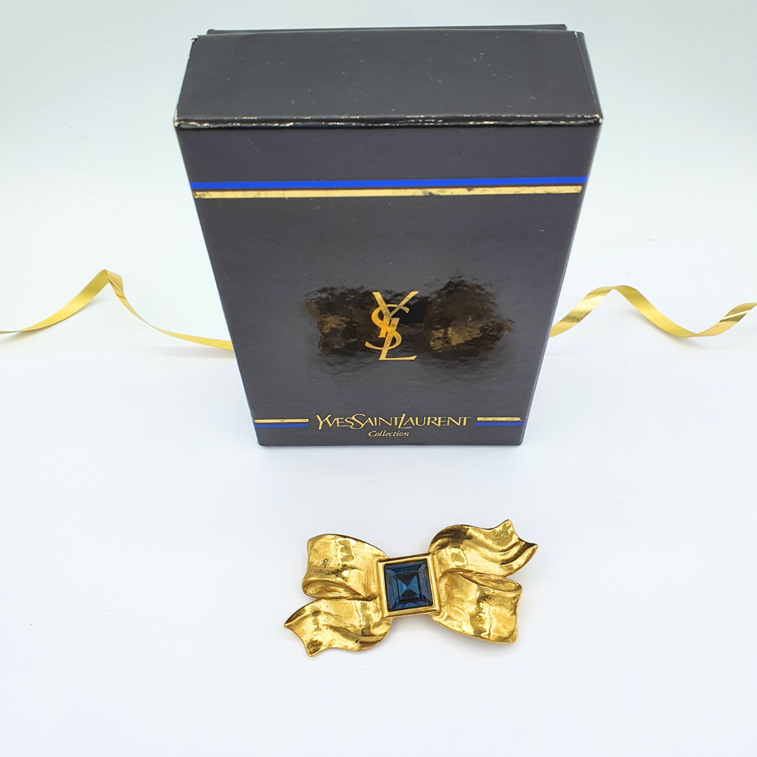 Vintage Yves Saint Laurent Bow Brooch