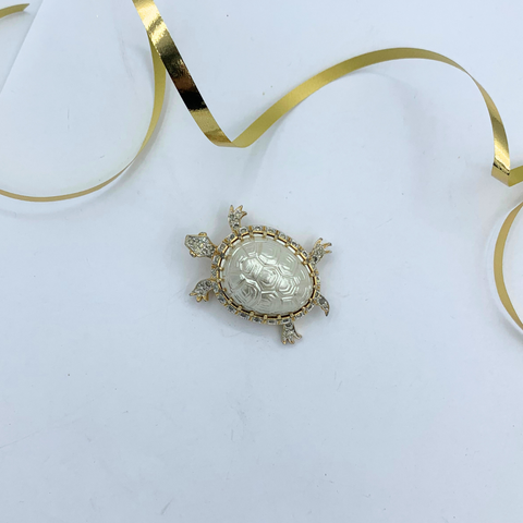 Nettie Rosenstein Turtle Brooch