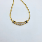 Vintage Christian Dior Curved Lines Necklace – view 3