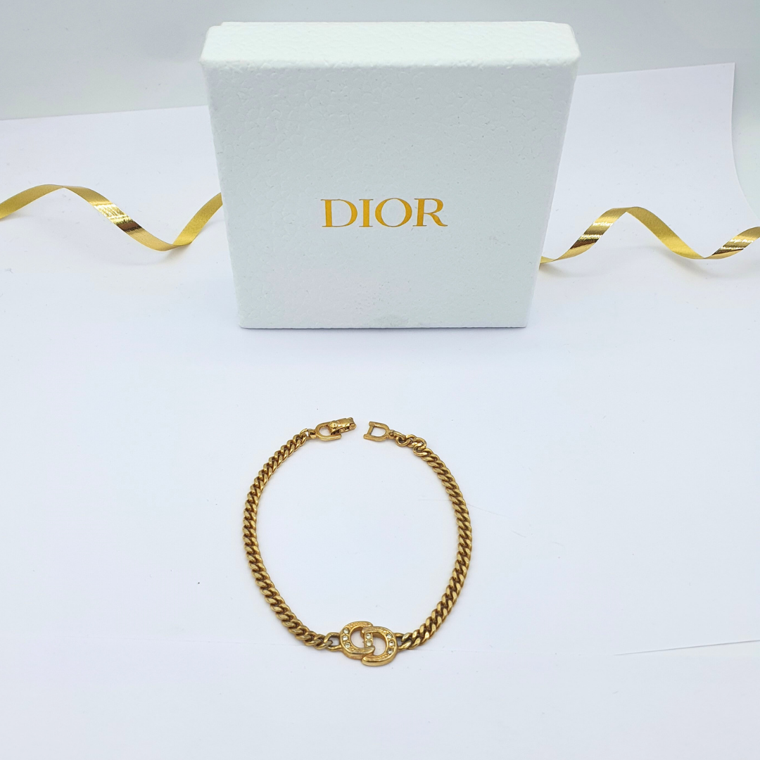 Vintage Christian Dior CD Logo Bracelet