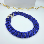 Givenchy – Vintage Blue Statement Chain Necklace – view 3