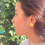 Vintage Christian Dior Round Hammered Clip Earrings – view 3
