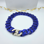 Givenchy – Vintage Blue Statement Chain Necklace – view 4