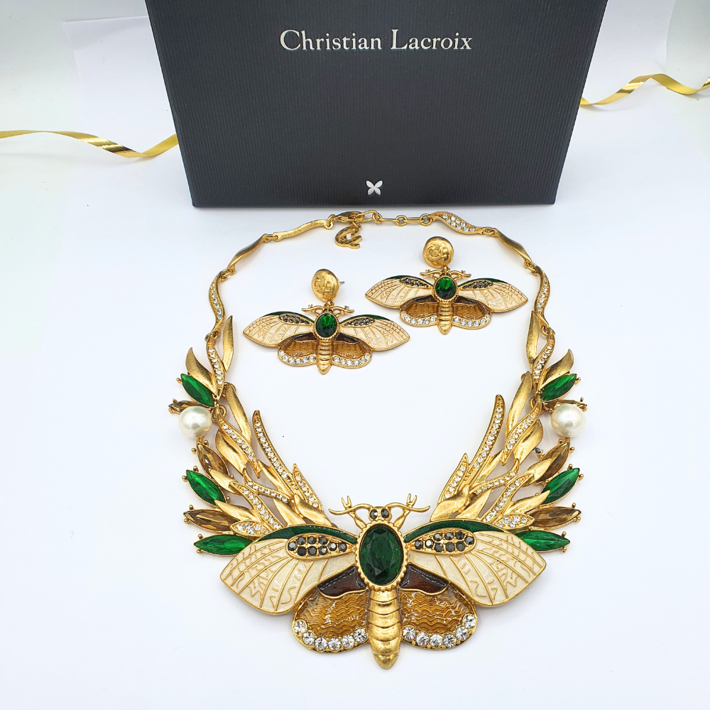 Vintage Christian Lacroix – Statement Necklace with Insect Motif – view 2