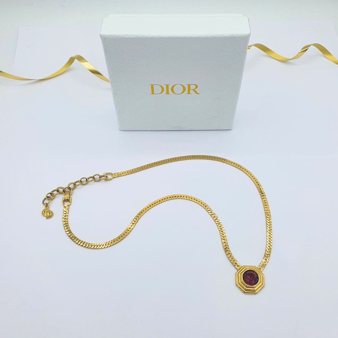 Vintage Christian Dior Octagonal Necklace