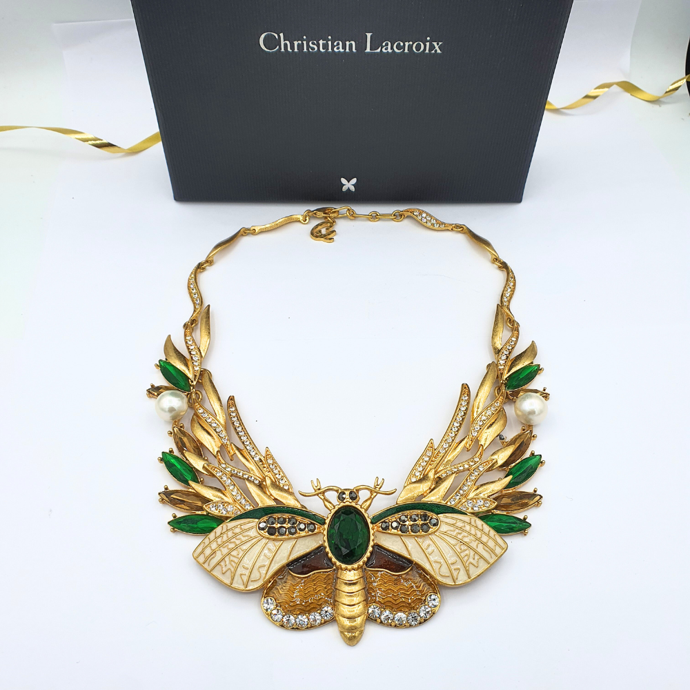 Vintage Christian Lacroix – Statement Necklace with Insect Motif
