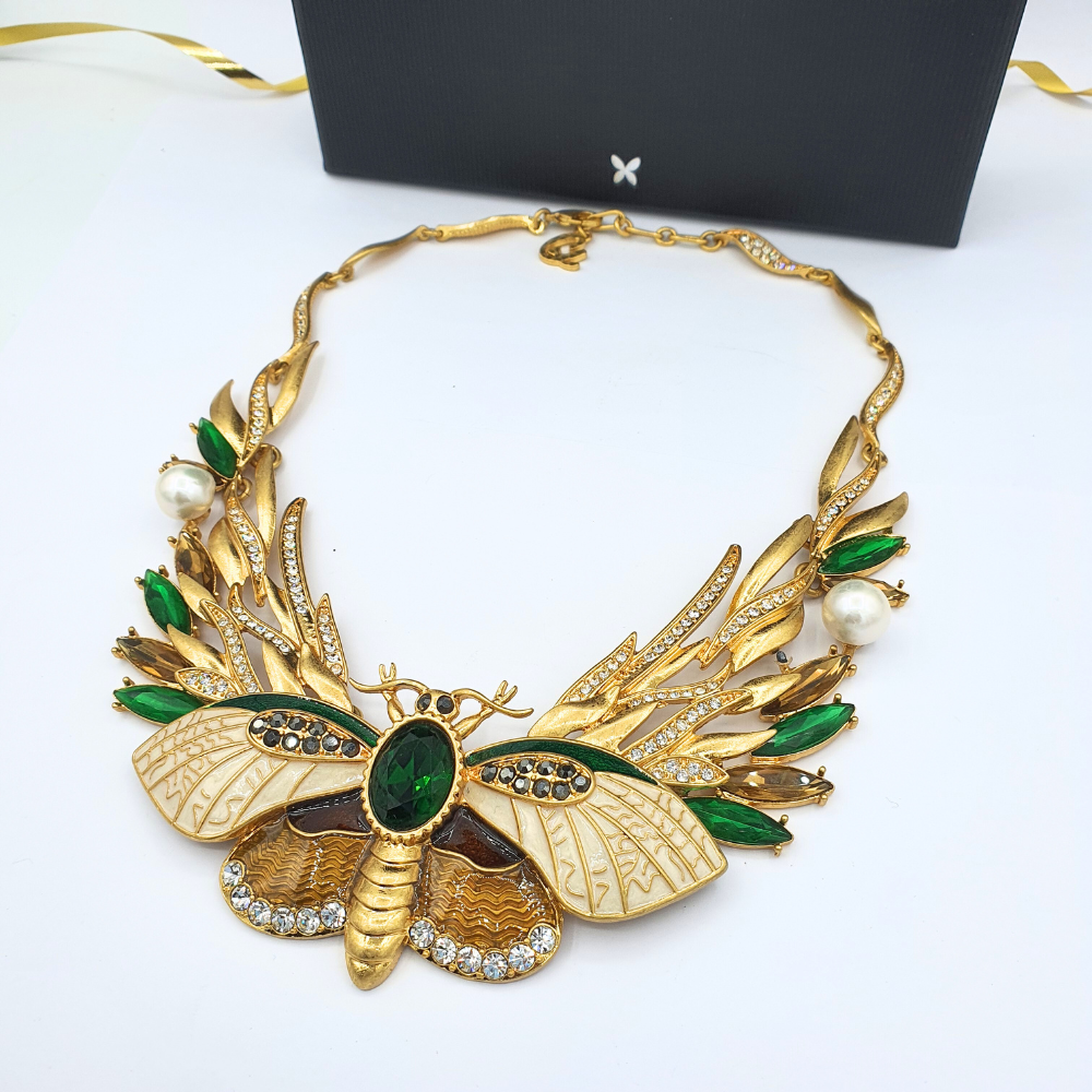 Vintage Christian Lacroix – Statement Necklace with Insect Motif – view 3