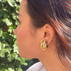 Vintage Christian Dior Interwoven Loops Clip Earrings – view 3