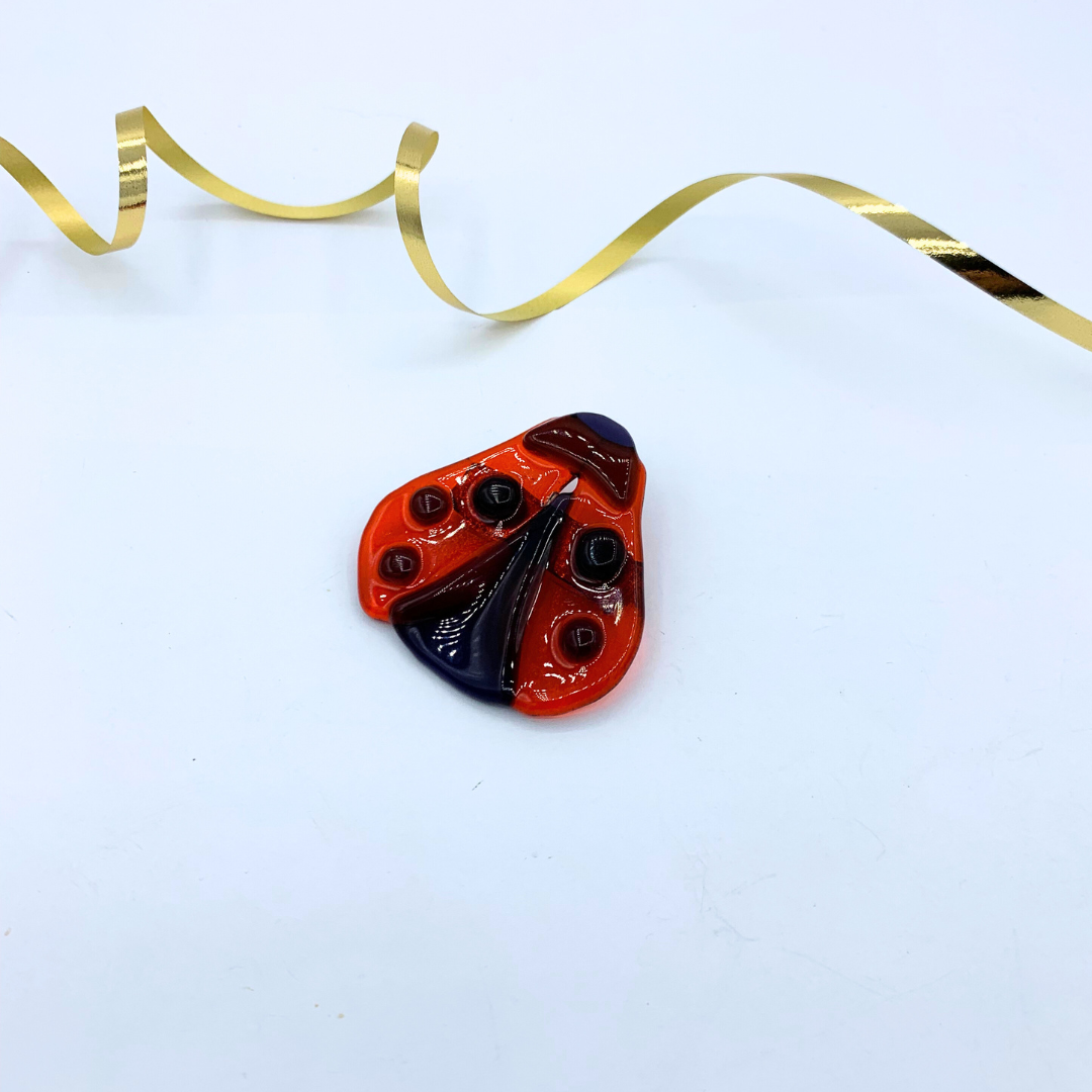 Vintage Moschino Ladybird Brooch – view 2