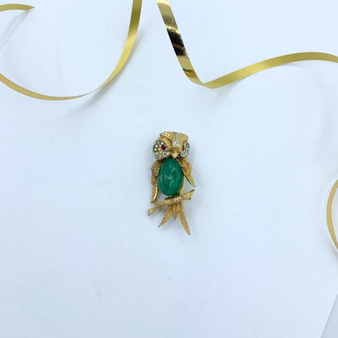 Marcel Boucher Jelly Belly Uil broche