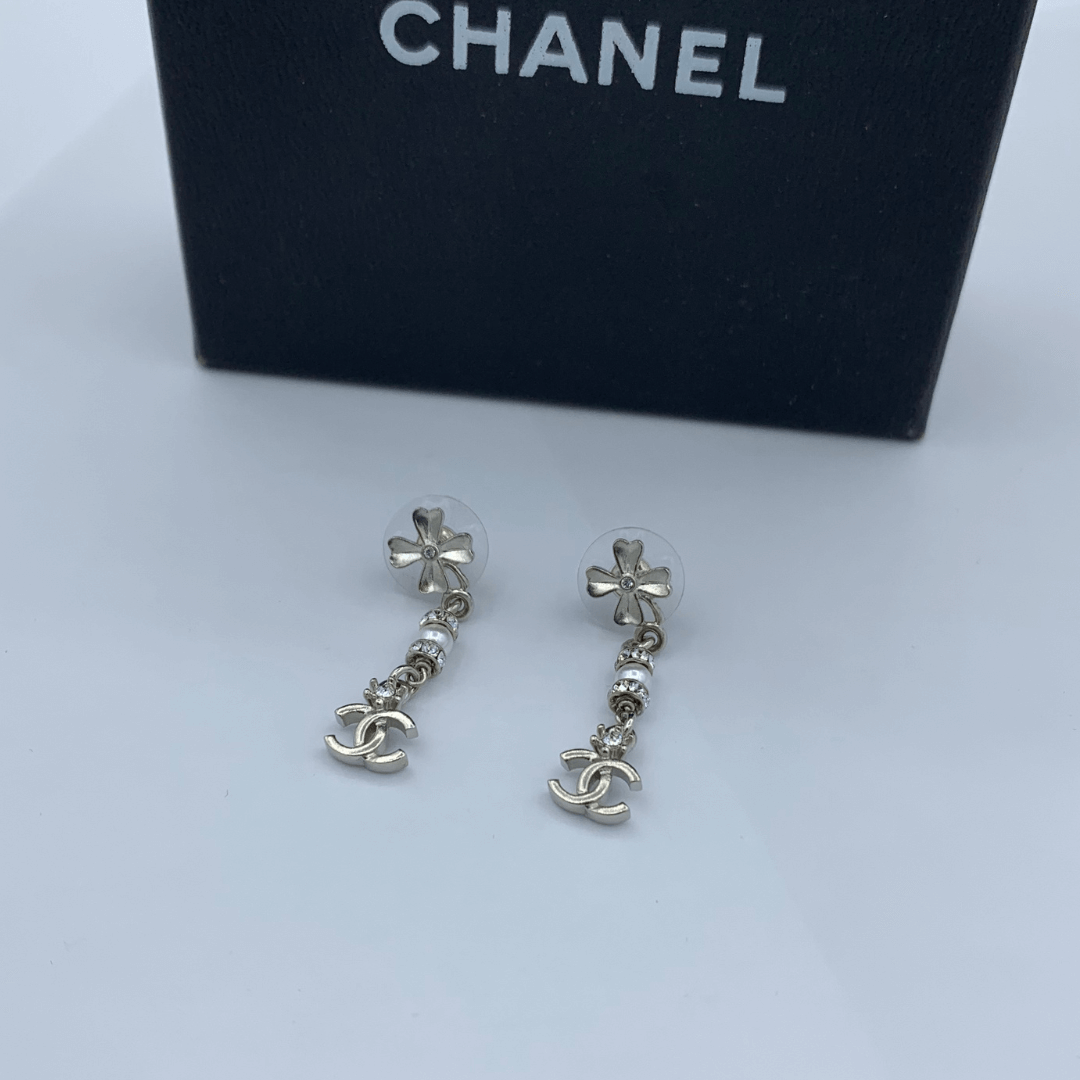 Vintage Chanel Crystal Earrings