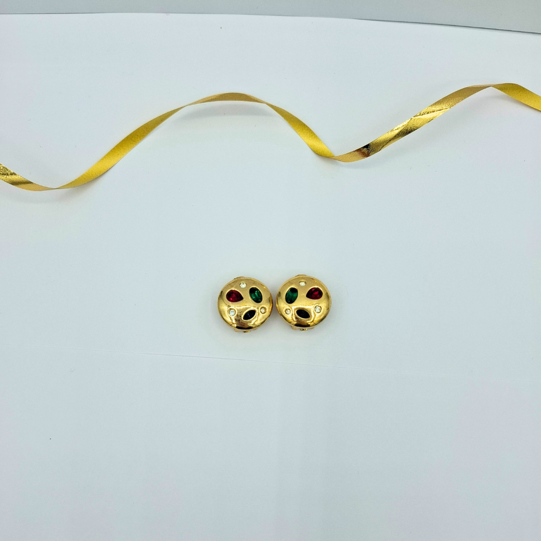 Vintage Organic Grossé Dior Clip Earrings