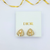 Christian Dior Faux Pearl Clip Oorbellen
