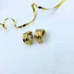 Vintage Christian Dior Pleated Clip Earrings – view 3