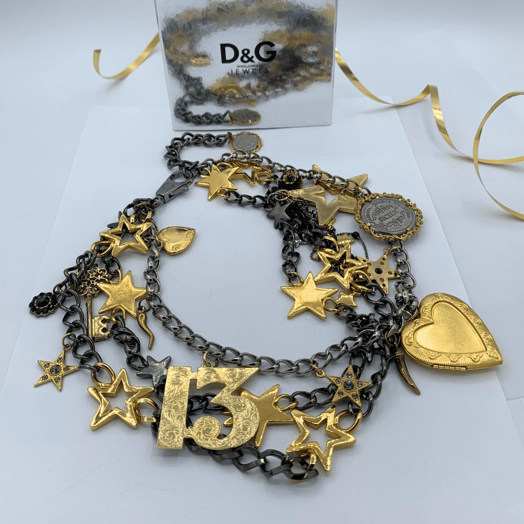 Vintage Dolce & Gabbana Lucky Charms Statement Necklace – view 2