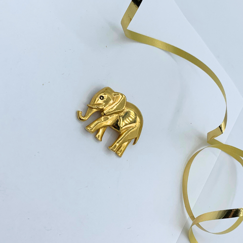 Vintage Carven Elephant brooch