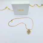 Vintage Christian Dior Triangular Necklace