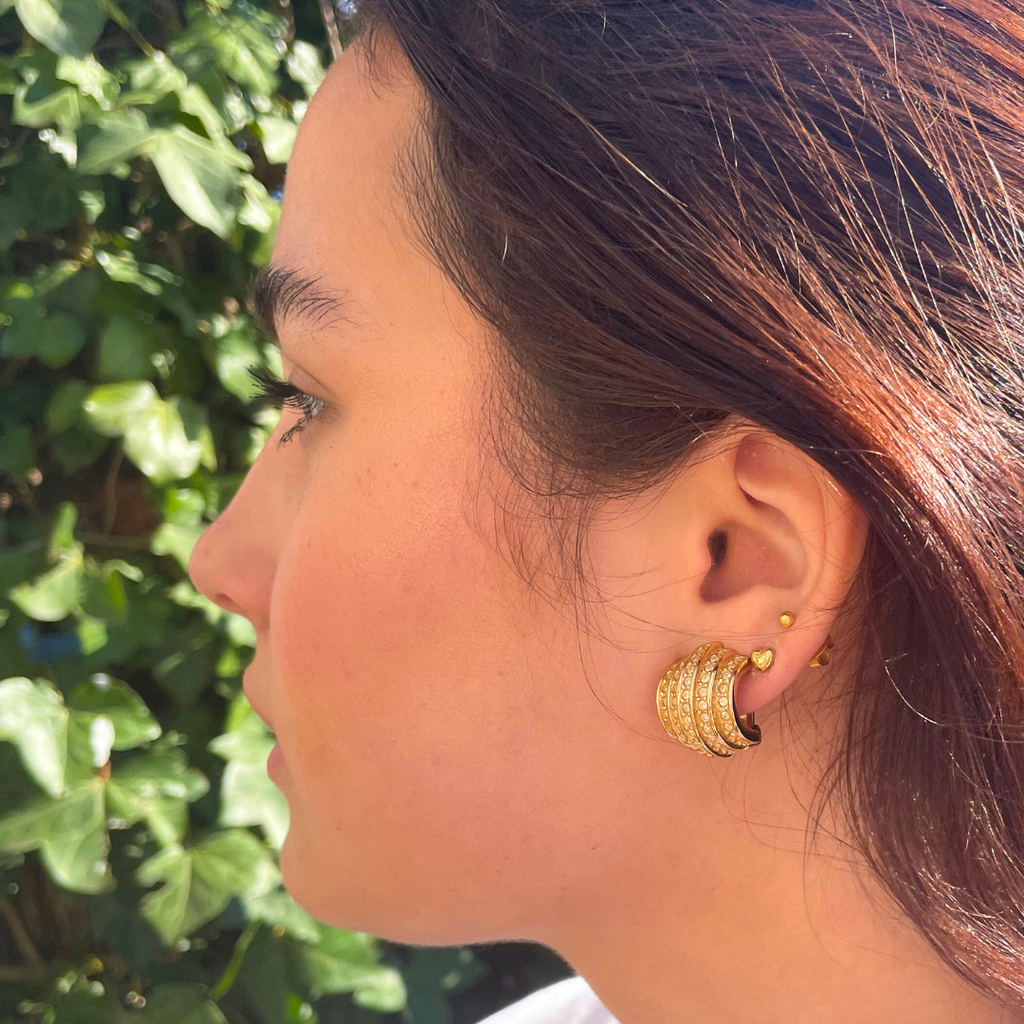 Vintage Christian Dior Line Play Clip Earrings – view 4