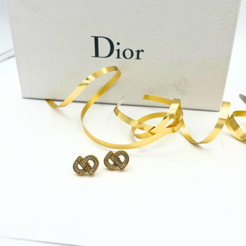 Christian Dior CD Kristallen Oorbellen