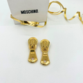 Vintage Moschino Zip Fastening Earrings