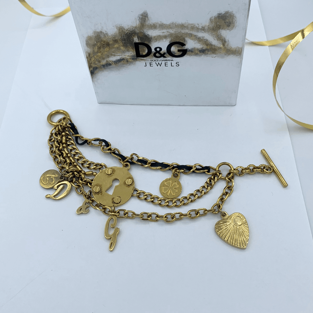 Vintage Dolce & Gabbana Lucky Lock Bracelet