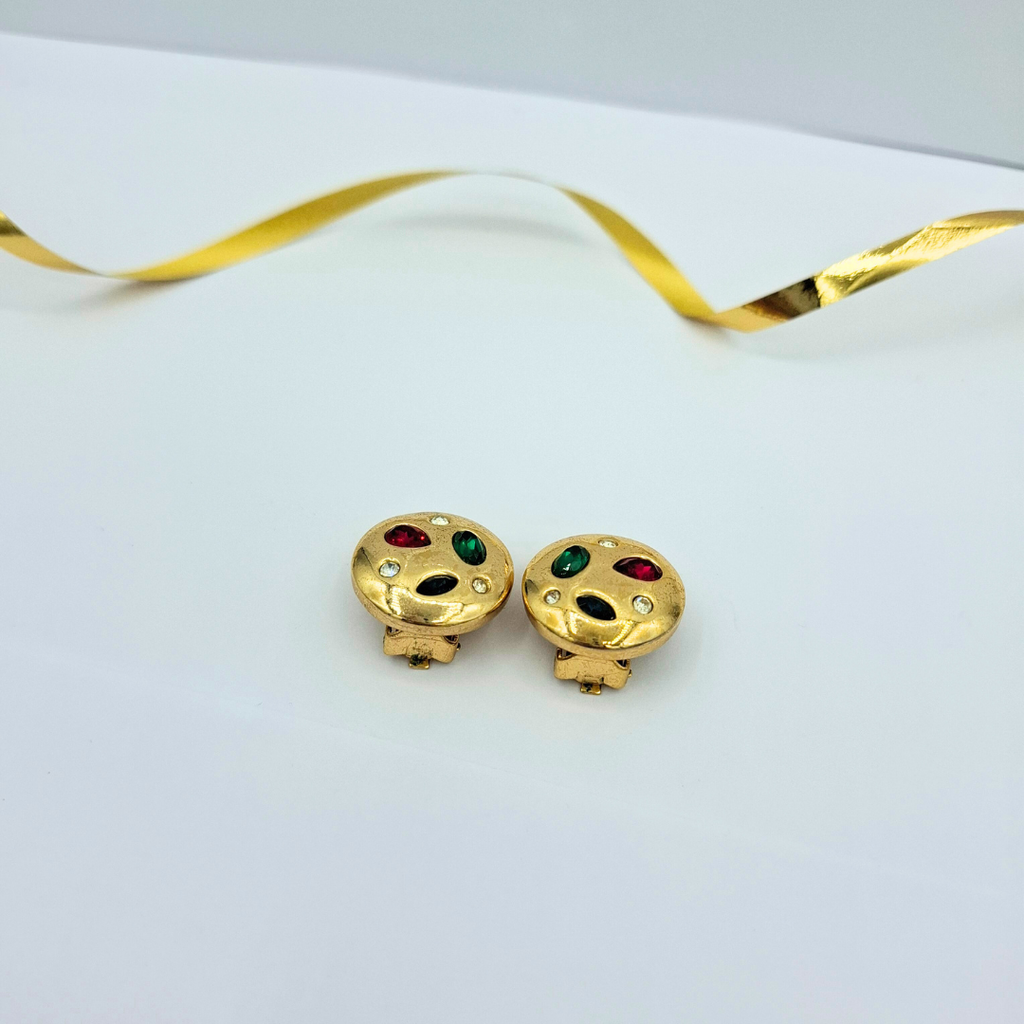 Vintage Organic Grossé Dior Clip Earrings – view 3