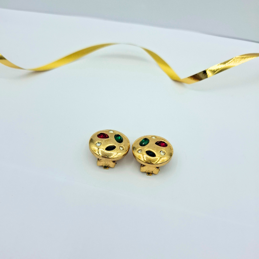 Vintage Organic Grossé Dior Clip Earrings – view 3