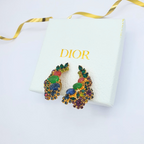 Vintage Christian Dior Ear Clips "Cascade de Couleurs" – 1969 – view 2