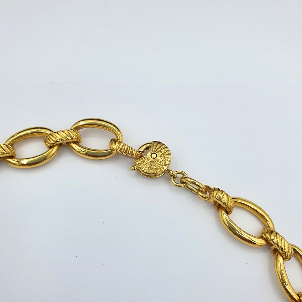 Vintage Yves Saint Laurent Floral Motifs Necklace – view 3
