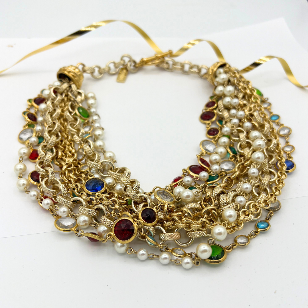 Vintage Moschino Multi-Strand Necklace – view 2