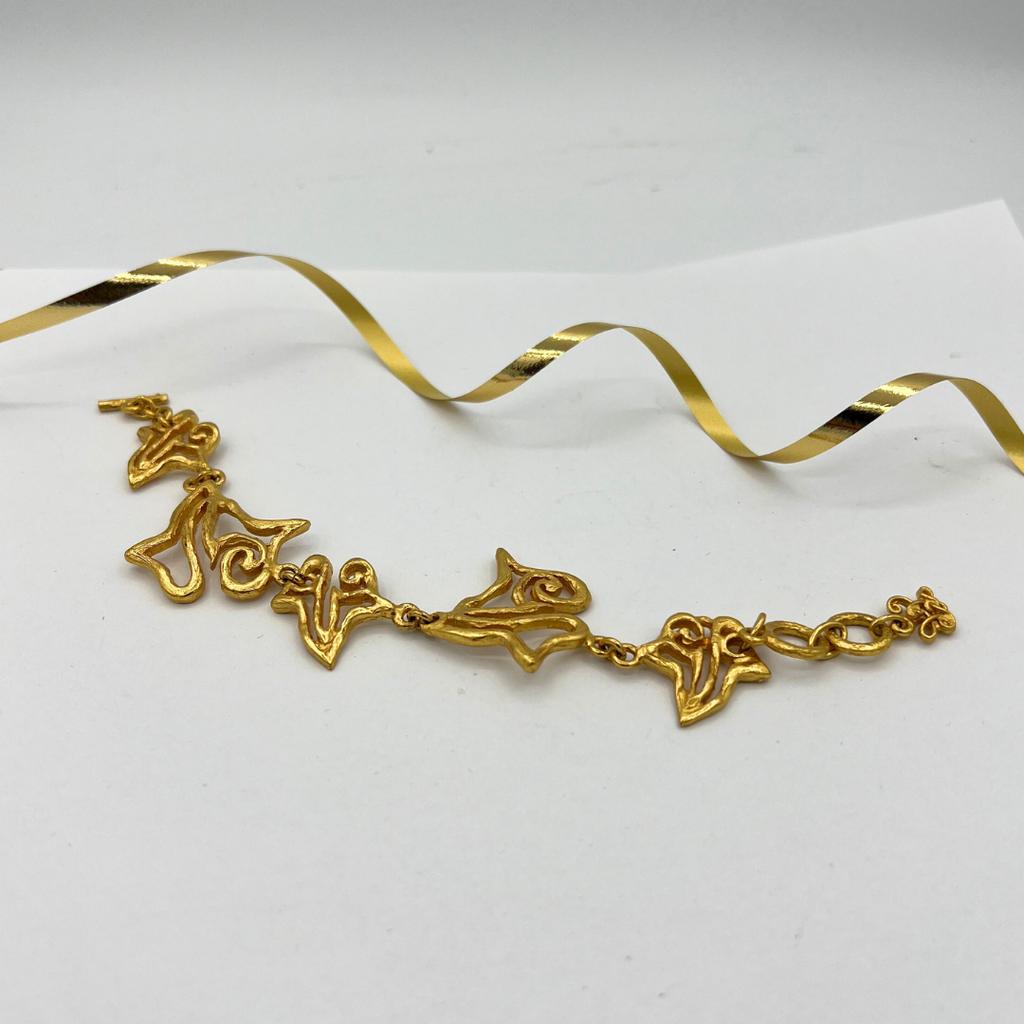 Vintage Christian Lacroix Abstract Figures Bracelet – view 2