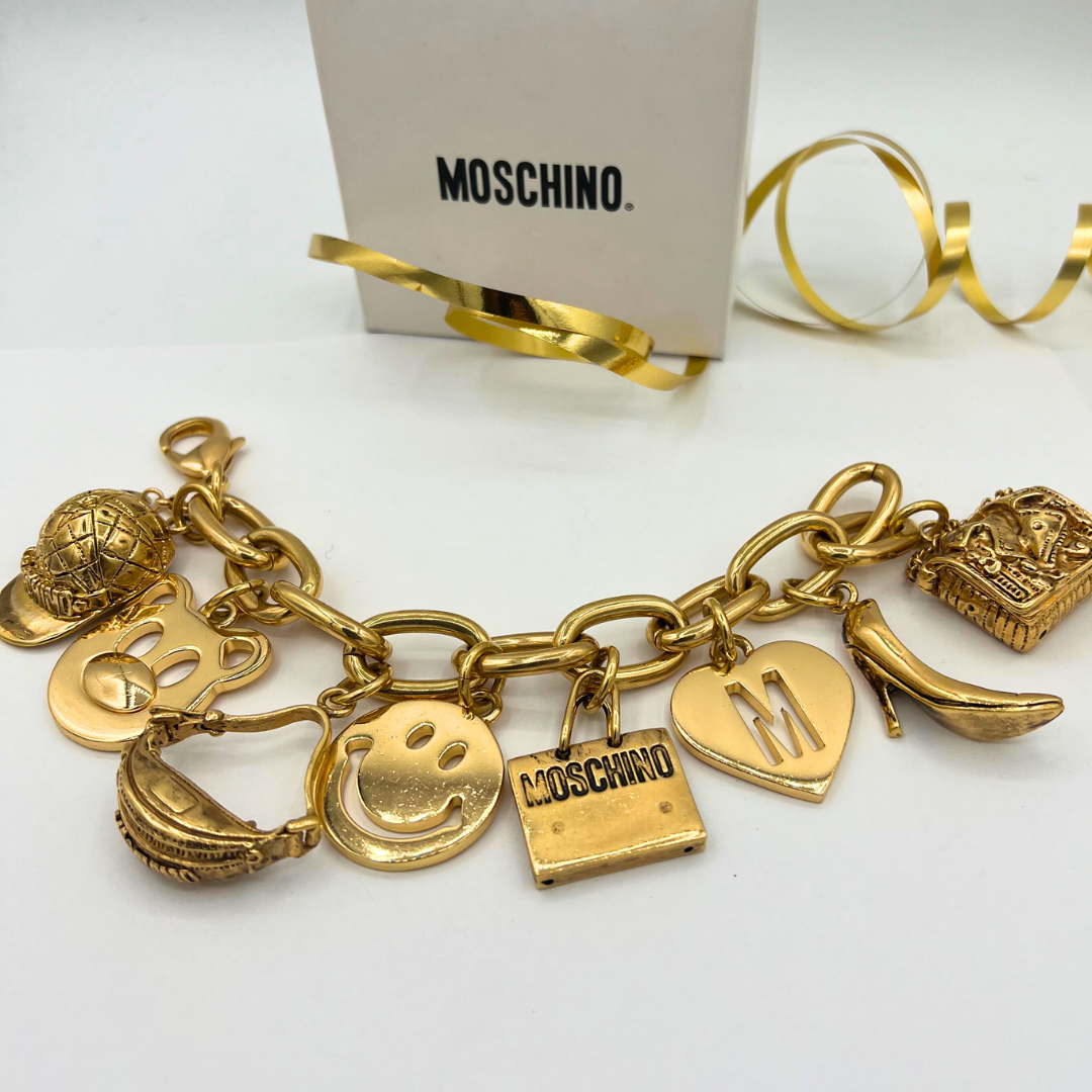 Vintage Moschino Charm Chain Bracelet – view 3