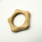 Vintage Lanvin Paris – Sculptural Wooden Bracelet – view 7