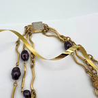Vintage Christian Lacroix Multi-Strand Wavy Link Elements Necklace – view 4