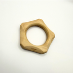 Vintage Lanvin Paris – Sculptural Wooden Bracelet – view 8