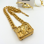 Vintage Moschino Chunky Biker Bag Chain Necklace – view 2