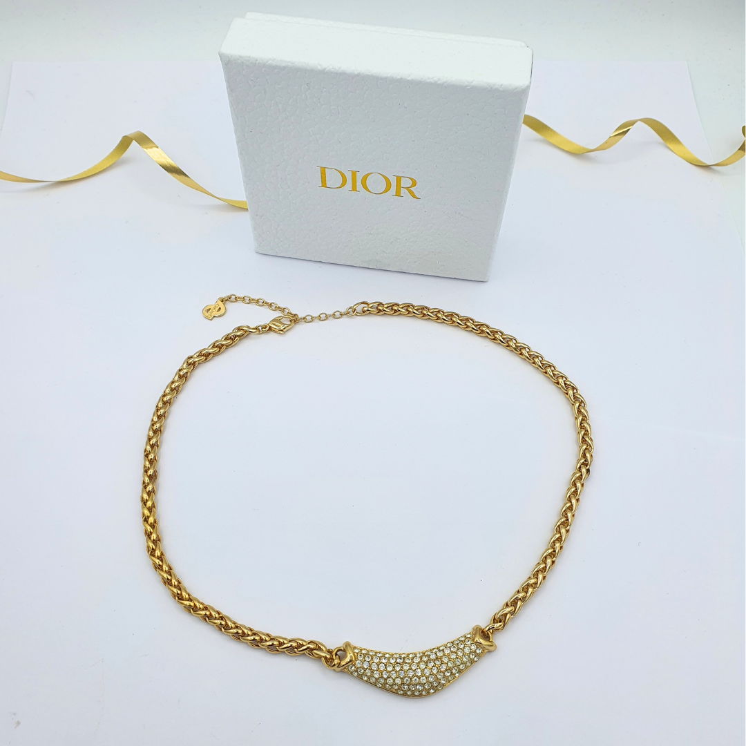 Vintage Christian Dior Wavy Necklace