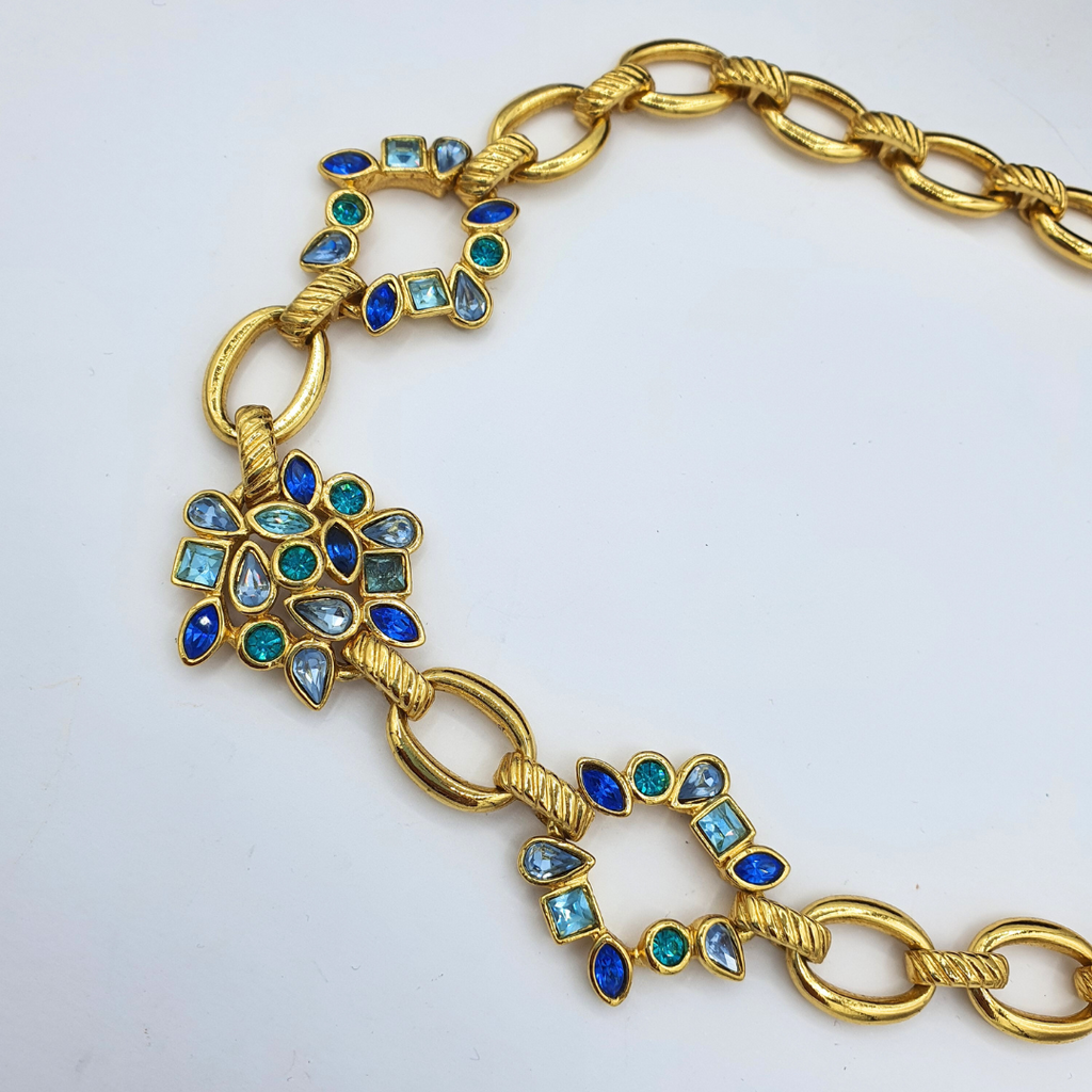 Vintage Yves Saint Laurent Floral Motifs Necklace – view 4