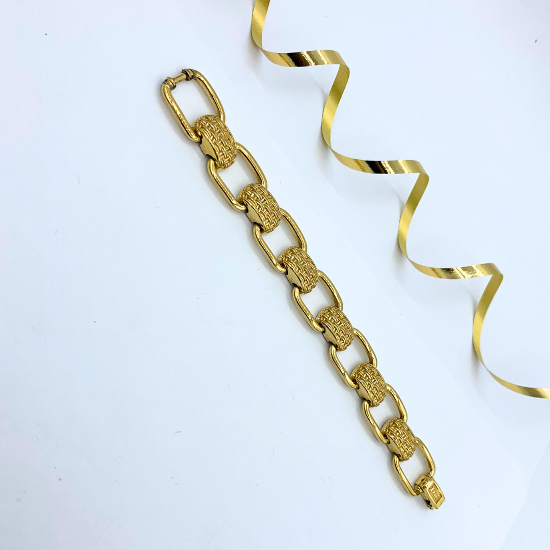 Vintage Christian Dior Geometric Bracelet – view 2
