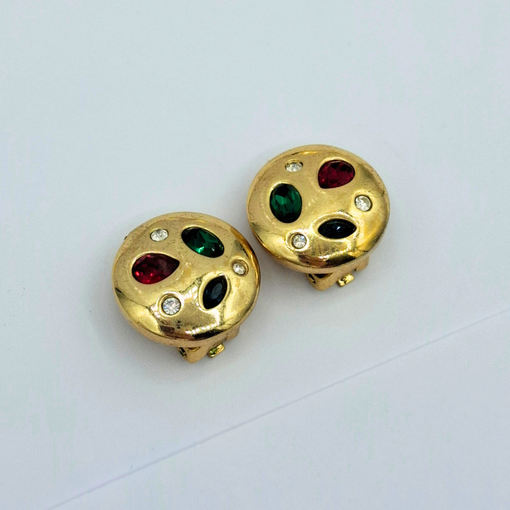 Vintage Organic Grossé Dior Clip Earrings – view 2