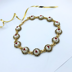 Vintage Moschino Faux Pearl Hearts Necklace – view 2